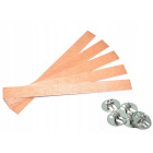 Houten lonten met 15 cm houders 50 stuks