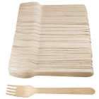 Houten vorken 100 stuks 16cm Eco