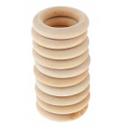Houten ring 10 stuks 55mm beukenhout