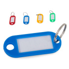 Gekleurde sleutelhanger 100 stuks met ring