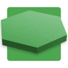 Akoestisch paneel zeshoek kiwi groen 50x50 cm dikte 5 cm hexagon