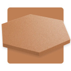 Akoestisch paneel zeshoek bruin 50x50 cm dikte 3 cm hexagon