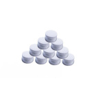 Aluminium schroefdop afsluiting 28/18 mm 50 stuks wit
