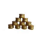 Aluminium schroefdop afsluiting 28/18 mm 50 stuks goud