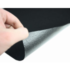 Zwarte zachte vilt-non-woven textiel met lijm 3 mm 50×150 cm 400 g/m²