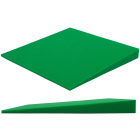Akoestisch paneel donkergroen KLIN met afschuining 50×50 cm dikte 5 cm