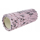 Massage roller voor oefeningen 33 cm roze