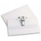Identiteitskaart met clip en veiligheidsspeld 57 × 90 mm – 10 stuks