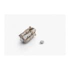 Neodymiummagneet met 3M-lijm MW 8x2 N38