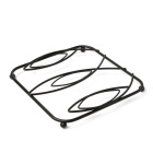 Podložka pod hrniec Leaf 17cm čierna