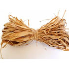 Natuurlijke bruine raffia 45g voor het binden van boeketten en geschenken