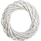 Witte geweven krans diameter 35 cm