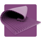 Akoestisch paneel schuim Pyramide 200×100 cm 5 cm paars
