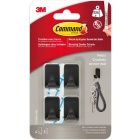 Zelfklevende haken zwart COMMAND 4 stuks