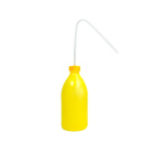 Uitdrukefles LDPE 1000 ml geel – plastic spuit voor laboratorium- en werkplaatsgebruik