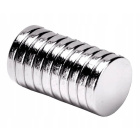 Sterke neodymium magneet cilindrisch 10x1mm 10 stuks