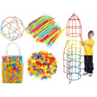 Puzzels voor kinderen rietjes connectors 408 stuks