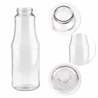 Glazen fles 1000ml 24cm SOK met sluiting