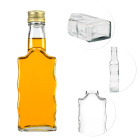 Glazen fles 200ml 18cm WAVE