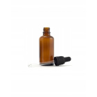 Glazen fles bruin 100ml met pipet en druppelaar
