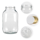 Glazen container pot 4000ml 26cm met deksel