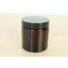 Bruine glazen pot 120 ml 63x62mm
