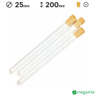 Glazen reageerbuisjes 120mm diameter 13mm 10 st