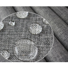 Waterafstotende stof linnenlook donkergrijs 160x50cm 210g/m²