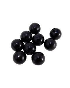 Houten kralen 10 stuks 20mm zwart gelakt
