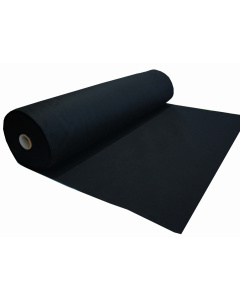 Zwarte zachte vilt-non-woven textiel 3 mm 150&times;50 cm 400 g/m&sup2;