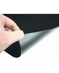 Zwarte zachte vilt-non-woven textiel met lijm 3 mm 50&times;150 cm 400 g/m&sup2;