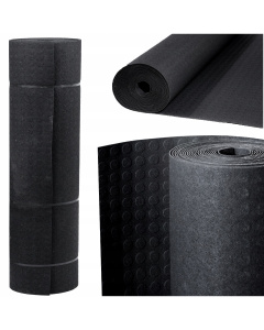 Antislip rubberen mat 3 mm, noppenpatroon, breedte 120 cm