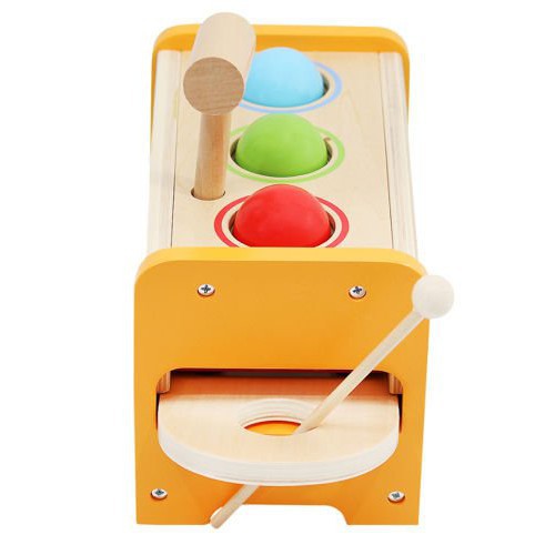 Houten bekkens met hamer voor kinderen megamix.sk
