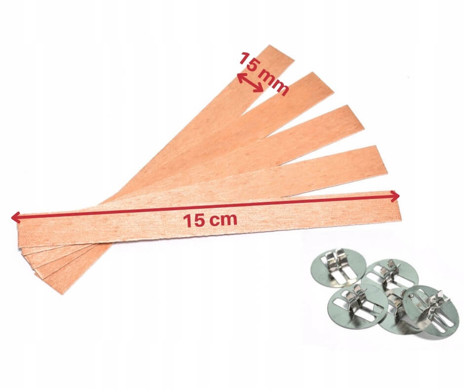 Houten lonten met standaard 15cm 50st megamix.sk