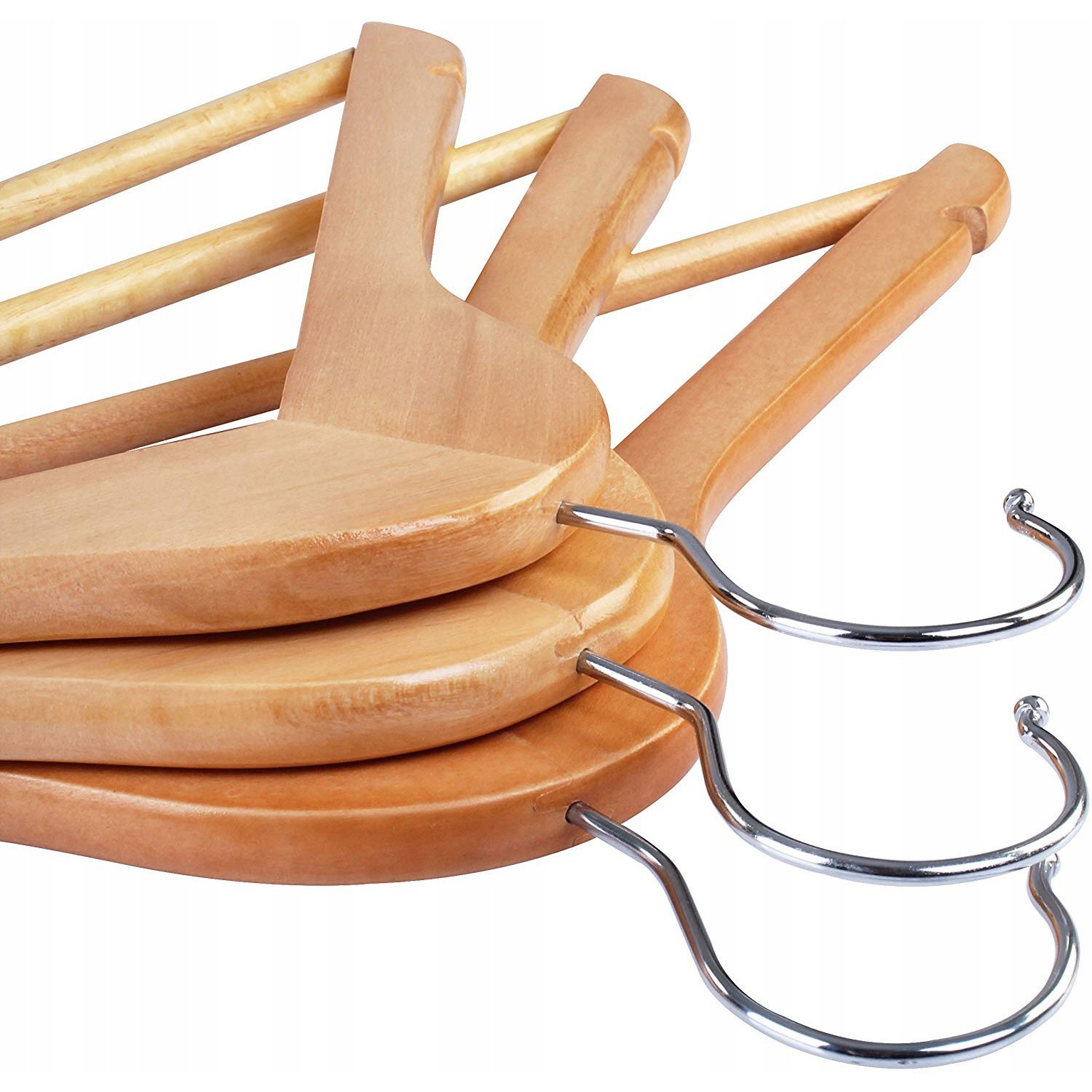 Houten kledinghangers 10 stuks megamix.sk