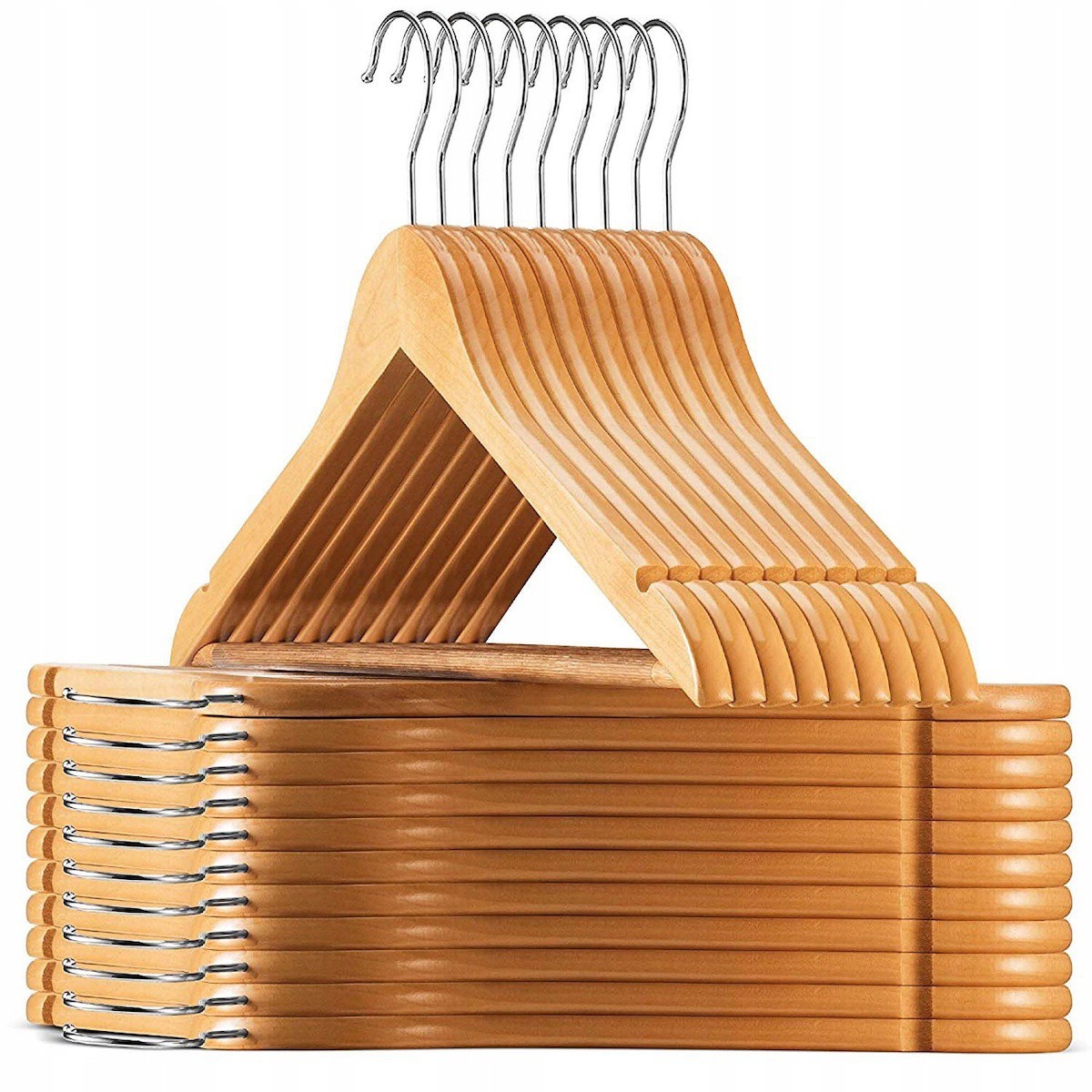 Houten kledinghangers 10 stuks megamix.sk