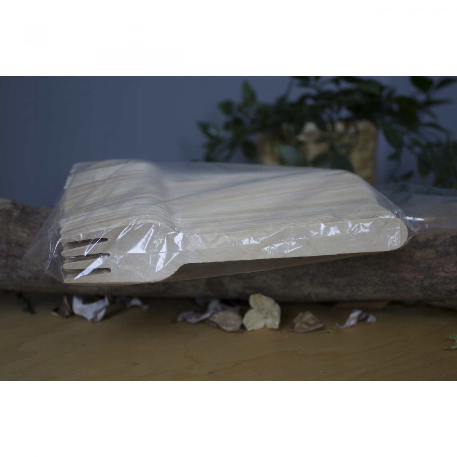 Houten vorken 100 stuks 16cm Eco megamix.sk