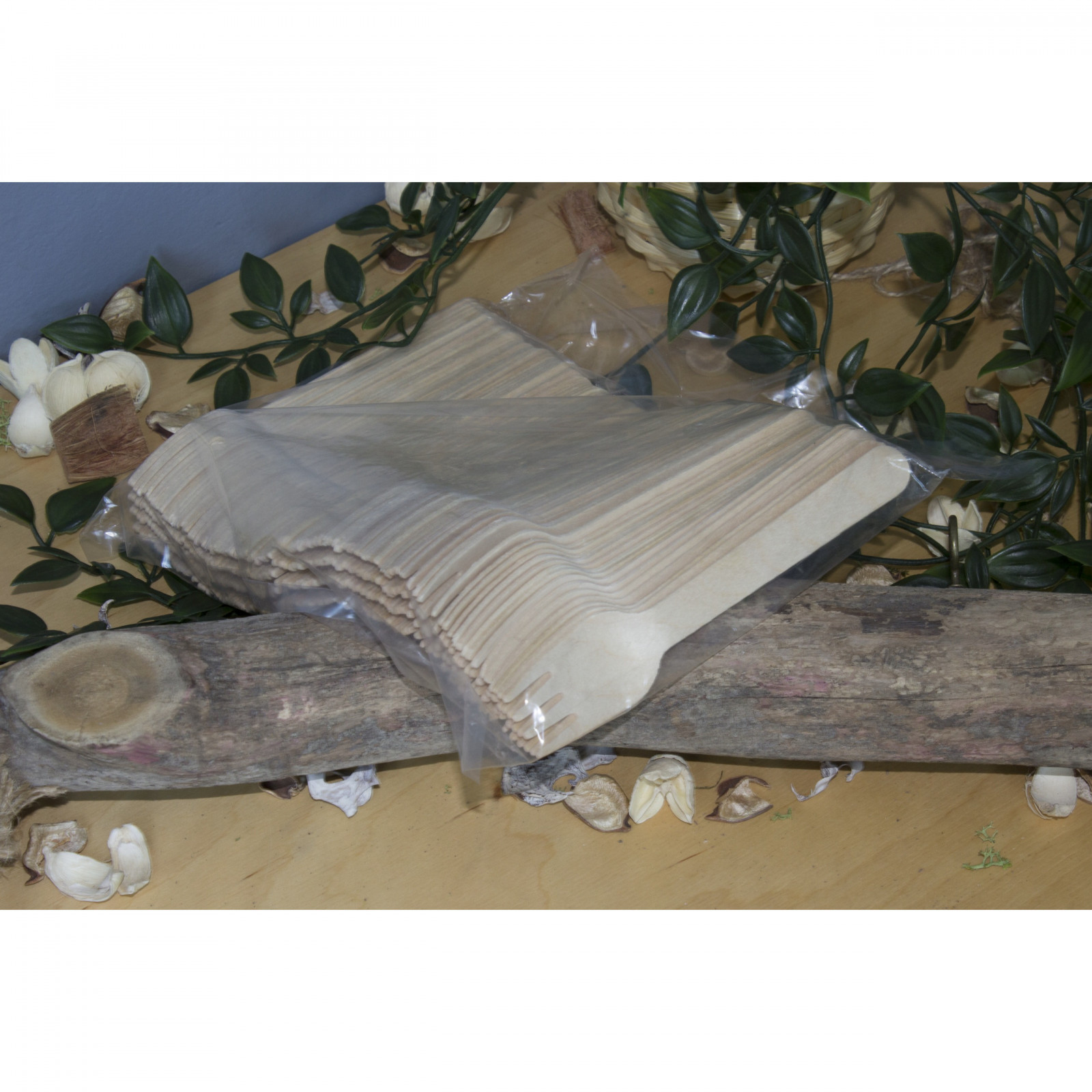 Houten vorken 100 stuks 16cm Eco megamix.sk