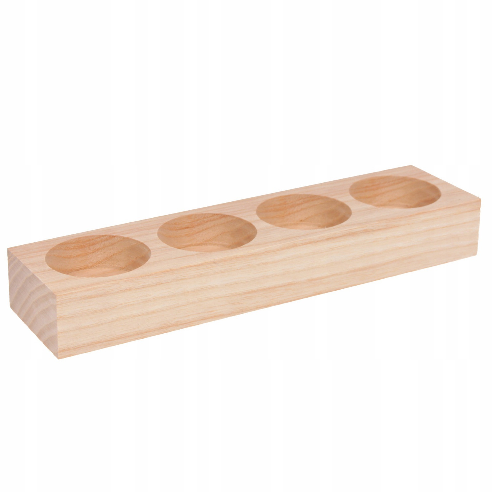 Houten theelichthouder met 4 gaten 19,5x5x2,5cm megamix.sk