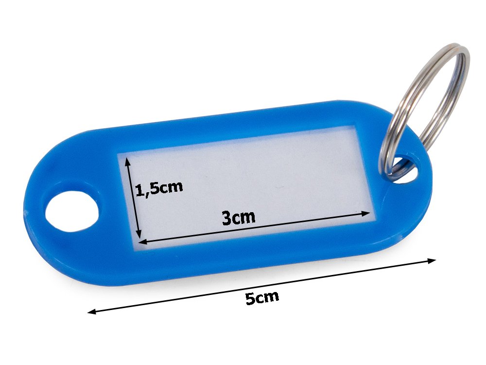 kleurige sleutelhanger 100 stuks beschrijfbaar met ring megamix.sk
