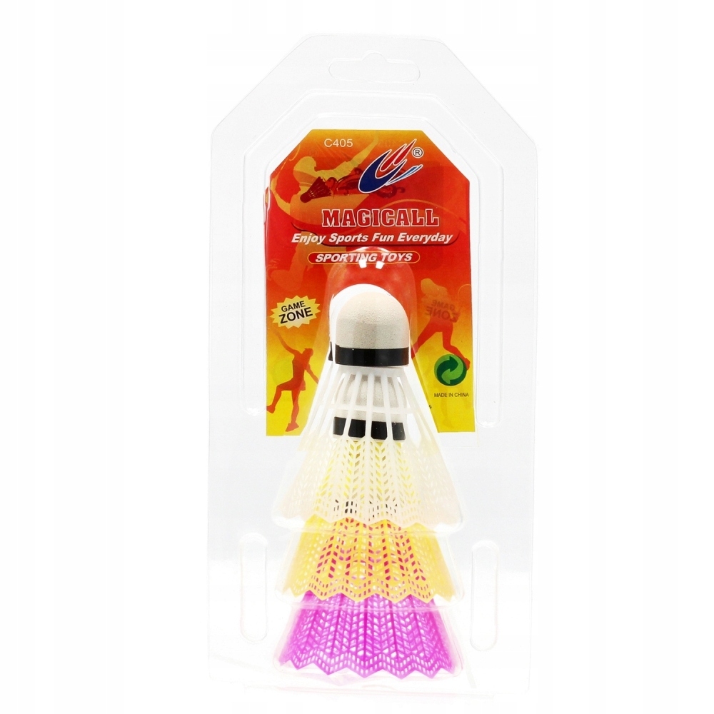 Gekleurde badmintonshuttles 3 stuks