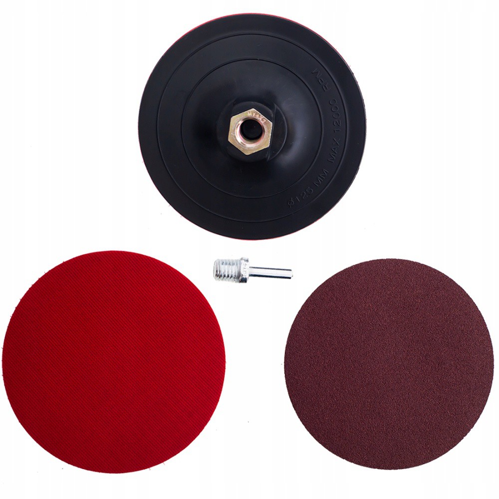 Flexibele schijf 3 stuks met slijpmachine VELCRO M14 Ø125mm schijf megamix.sk