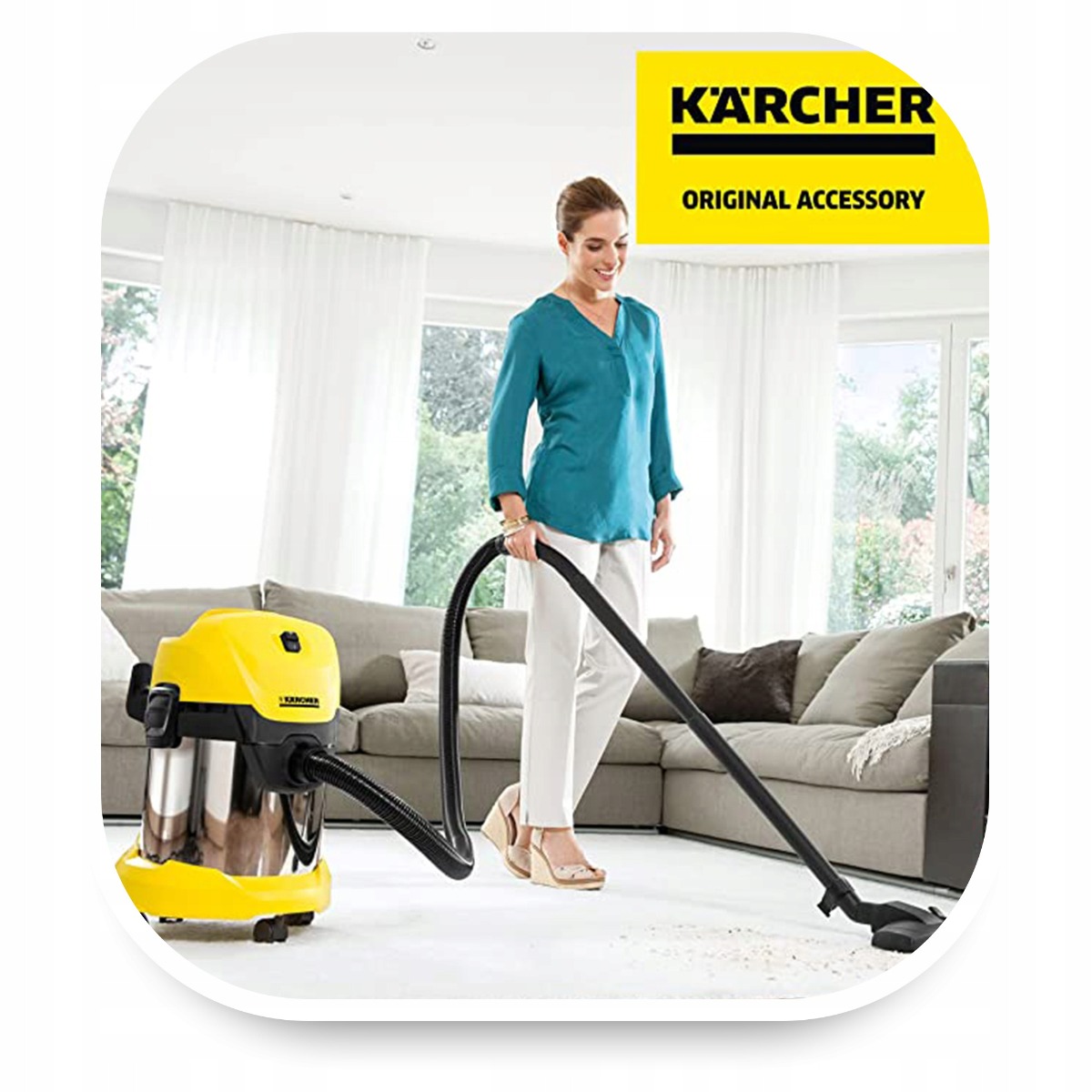 Kärcher fleece filterzakken voor stofzuiger WD2 / WD3 4 stuks megamix.sk
