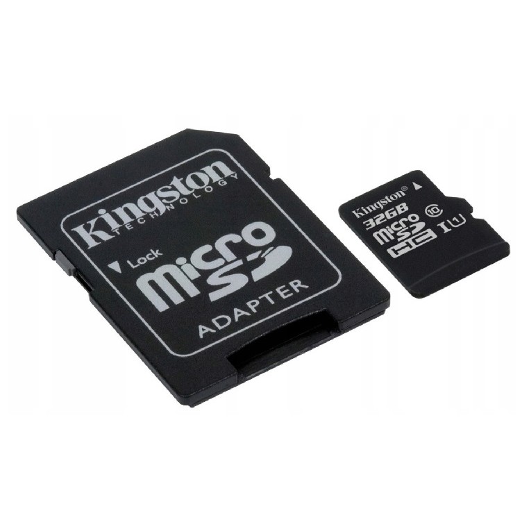MicroSD-kaart KINGSTON 32GB micro CLASS 10 + SD adapter megamix.sk