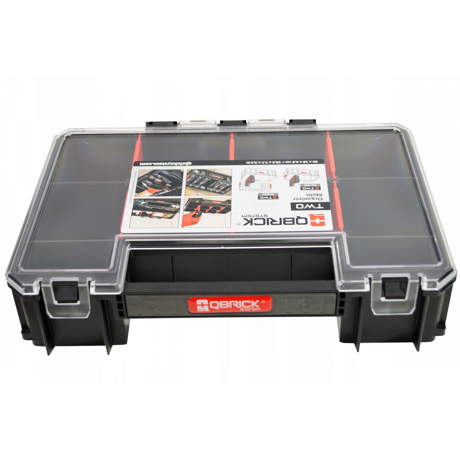 gereedschapskoffer schroeven 25x6x17cm montage organizer megamix.nl