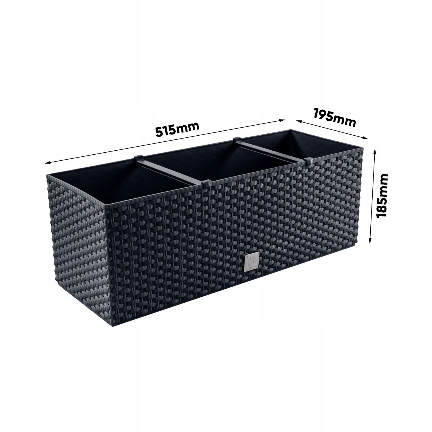 bloempot 50x18x19cm 17L balkon tuin megamix.sk