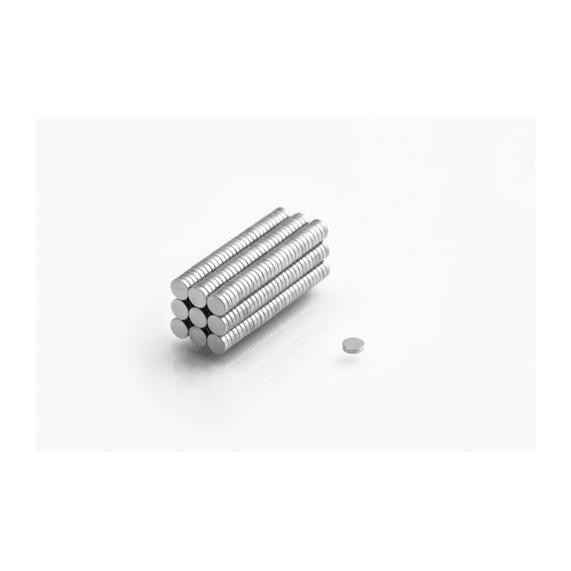 neodymiummagneet 10 stuks cilindrisch MW 4x2 N38 megamix.sk