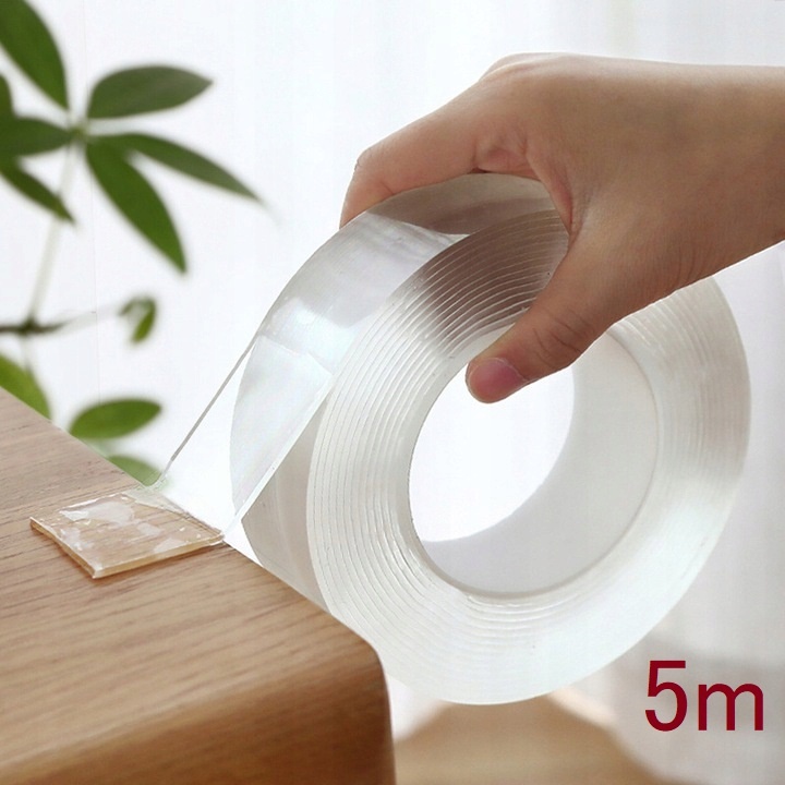 Dubbelzijdige antislipband 5m transparant NANO meerdere keren te gebruiken megamix.sk