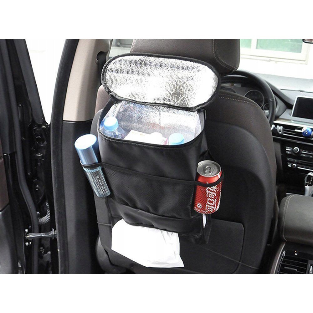 Organizer thermo-tas auto voor stoel 35x28x10cm zwart megamix.sk