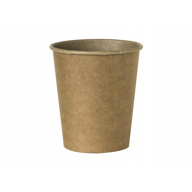 Papieren bekers Eco 250ml bruin 100 stuks 9cm megamix.sk